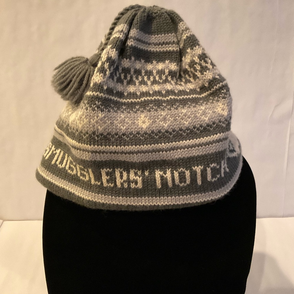 Smugglers Notch Gray Wool Knit Beanie NWOT